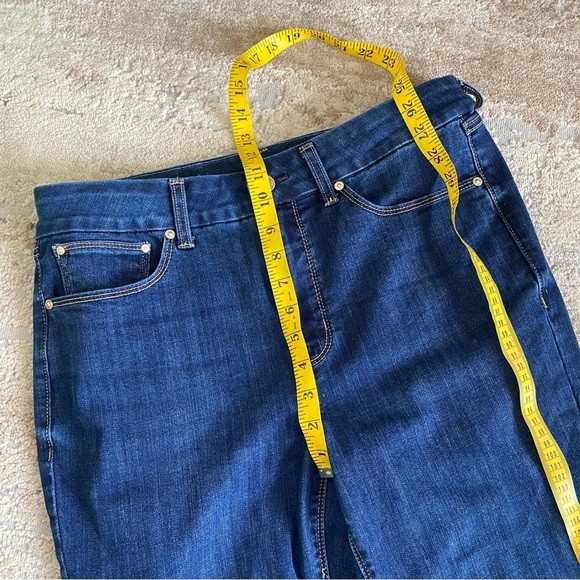 Seven7 Tummyless High Rise Skinny Jeans Dark Wash: 12 - Picture 5 of 12